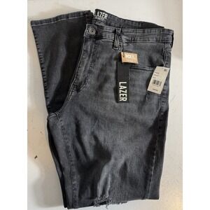 NEW Lazer Men's Black Slim Fit Jeans 38x32 . Item new with tags